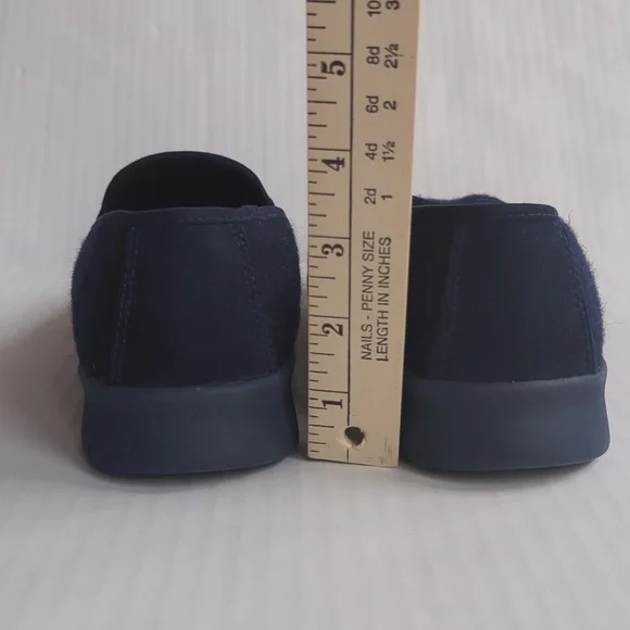 Lands' End Comfort Step Wool Slip-On Loafer Shoe Size 7.5B Blue - Picture 12 of 13